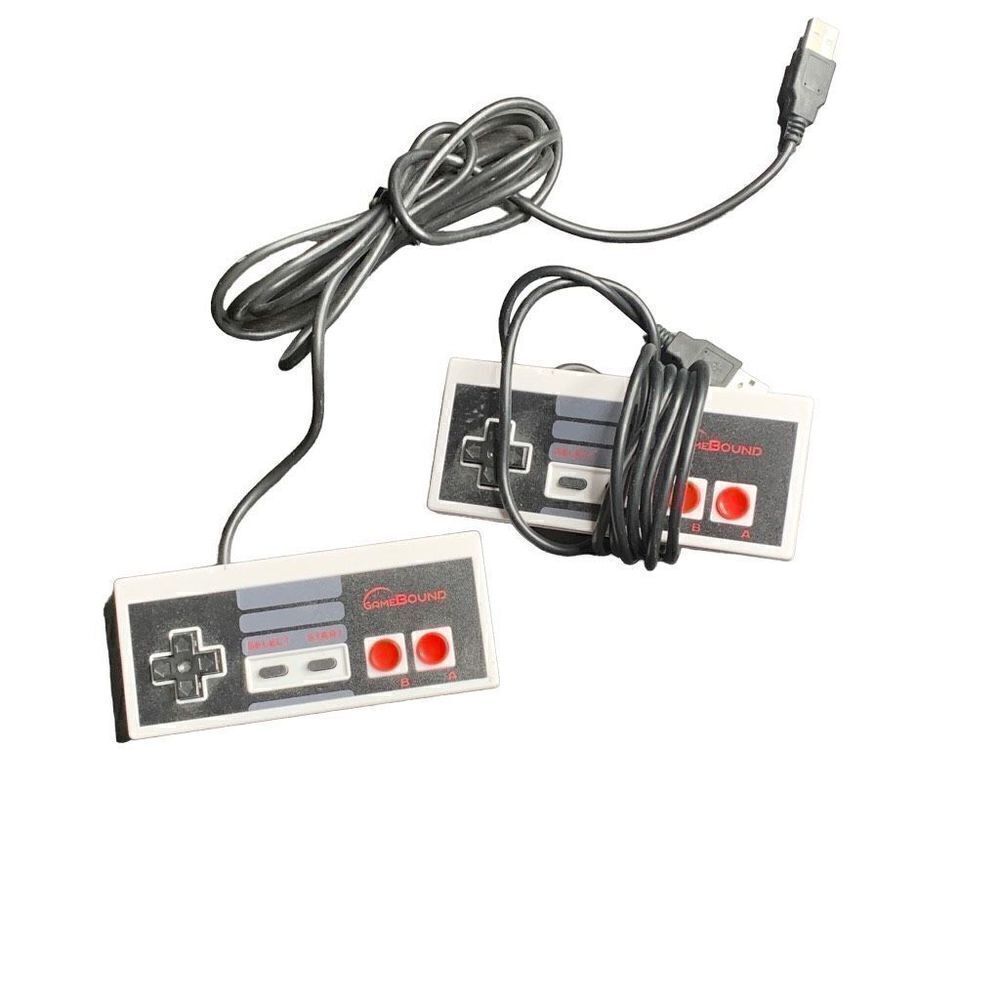 GameBound Nintendo Entertainment System USB Controllers Laptop Desktop Set of 2